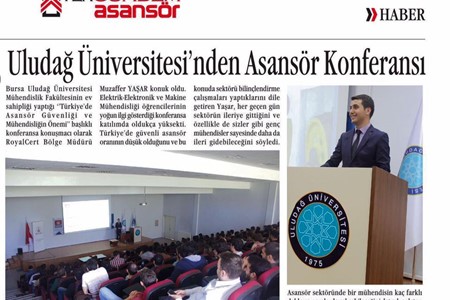 Uludağ Üniversitesi Asansörlerde Endüstri 4.0 Konferansı-2017