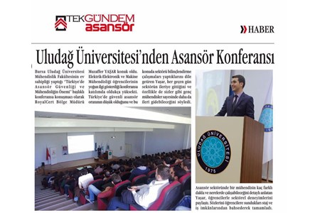 Uludağ Üniversitesi Asansörlerde Endüstri 4.0 Konferansı-2017