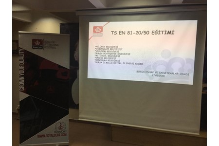 Bursa/Balıkesir Belediyelerine EN 81-20 Eğitimi
