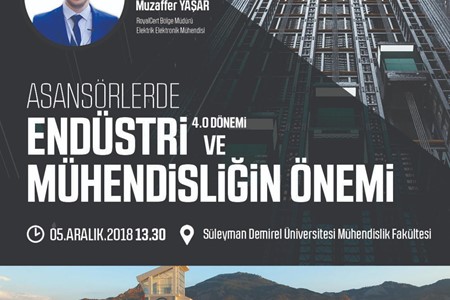 Süleyman Demirel Üniversitesi Asansörlerde Endüstri 4.0 Konferansı