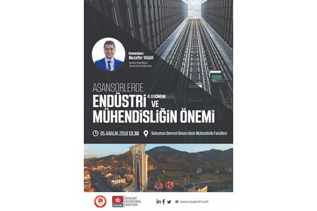 Süleyman Demirel Üniversitesi Asansörlerde Endüstri 4.0 Konferansı