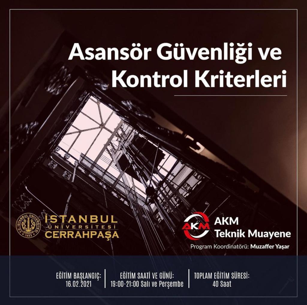 İSTANBUL ÜNİVERSİTESİ – CERRAHPAŞA’DA ASANSÖR EĞİTİMİ