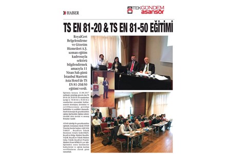 İstanbul Marriott Asia Hotel'de Asansör Eğitimi